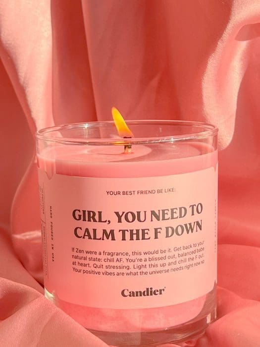 calm the f down candle ryan porter candier