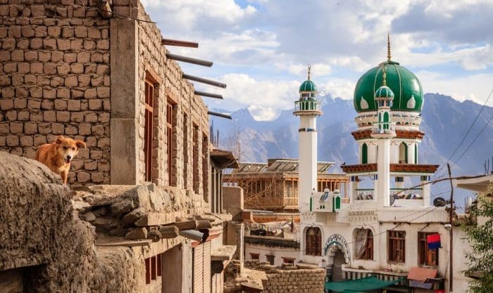 A mosque in the city of Leh