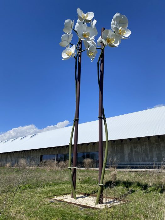 Parrish Art Museum Flower Sculpture exterior