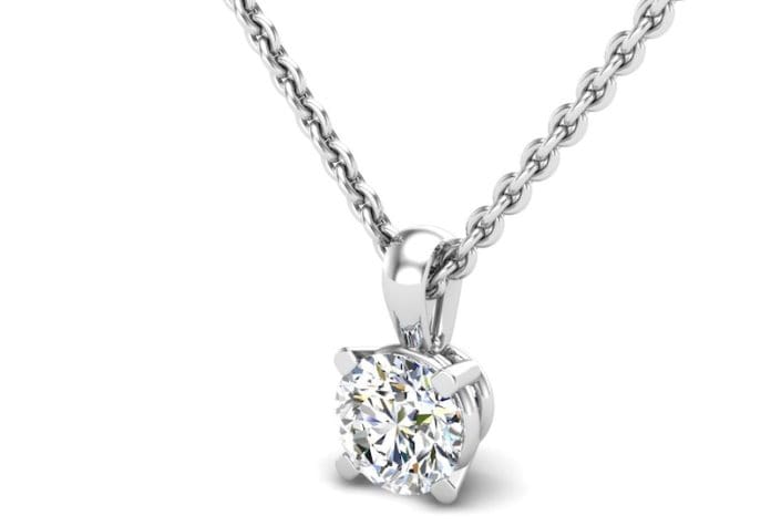 diamond necklace white background