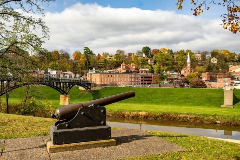 Grant Park in Galena, Illinois