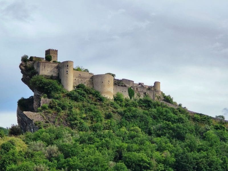 Castle of Roccascalegna in Abruzzo, Italy