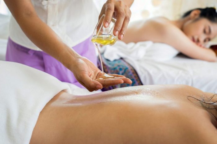 spa day essential oil treatment