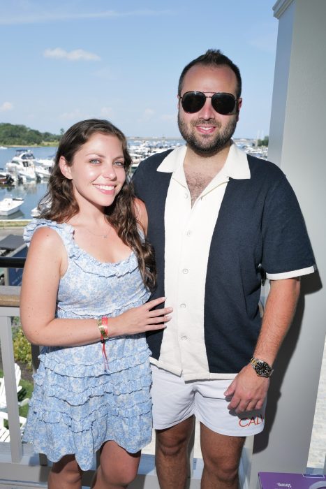 Ally Shapiro and guest at Hamptons Interactive Brunch