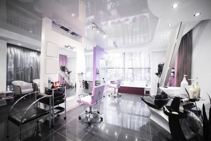brand new interior European salon