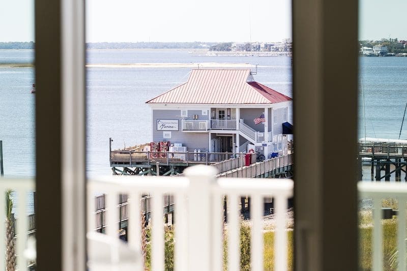 view of dock from hotel room South Carolina