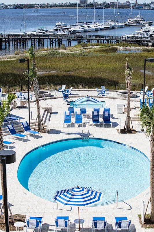 beach club Charleston pool scenic view