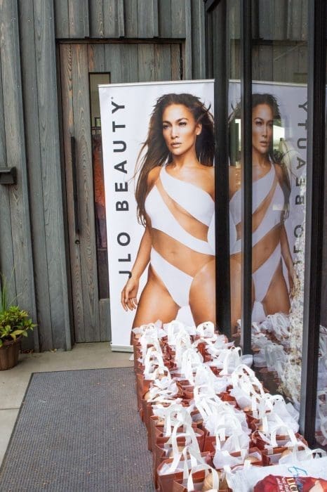 JLo Beauty sign