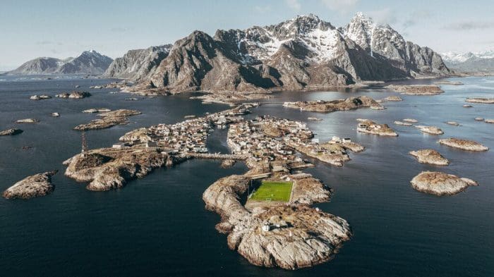 The most famous soccer pitch in the world is in Henningsvaer