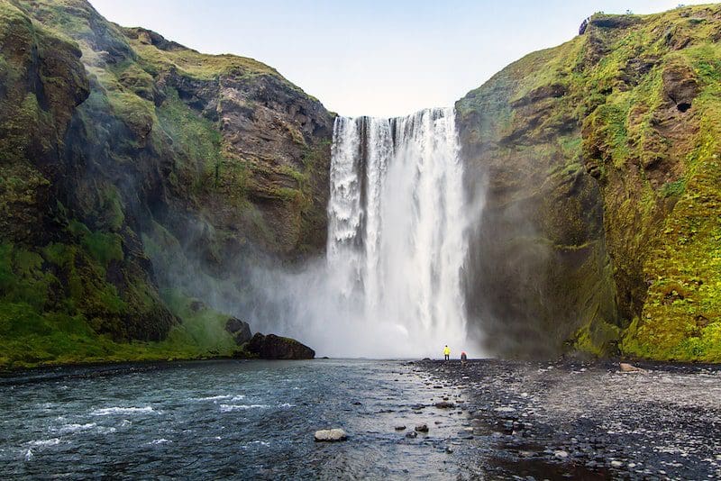 Skogafoss The waterfall in Iceland is amazing