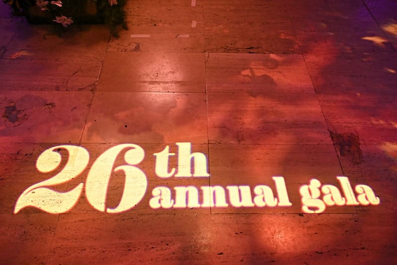 26th annual gala light sign