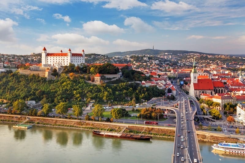 Bratislava Slovakia aerial view