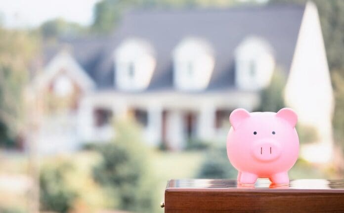 Real estate sale, home savings