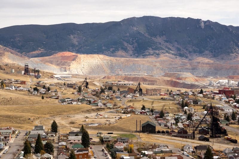 Mining Activities Equipment Houses Walkerville Butte Montana