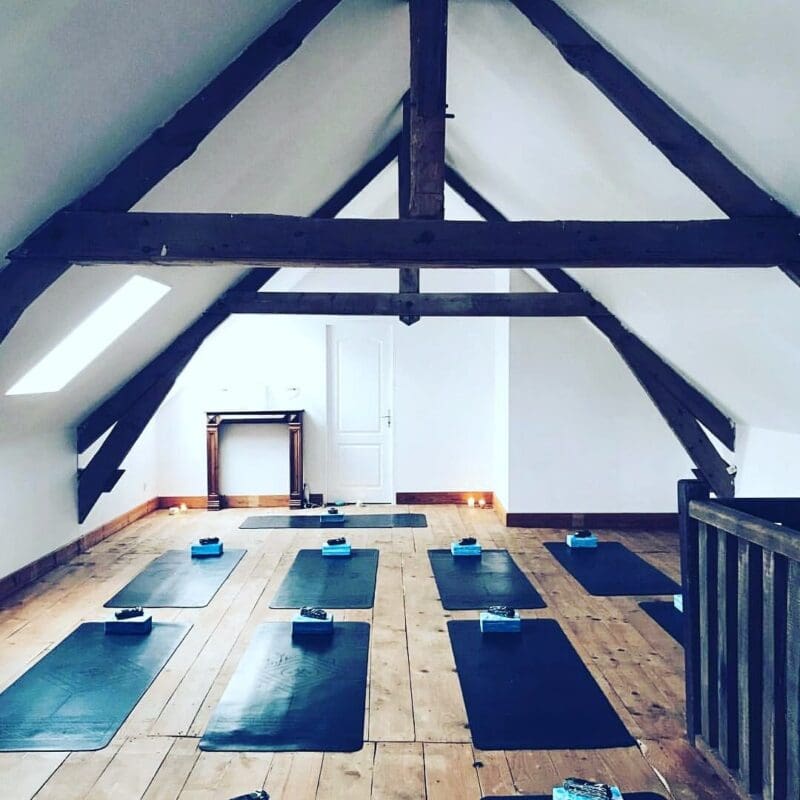 Manoir la Croix de La Jugie yoga room