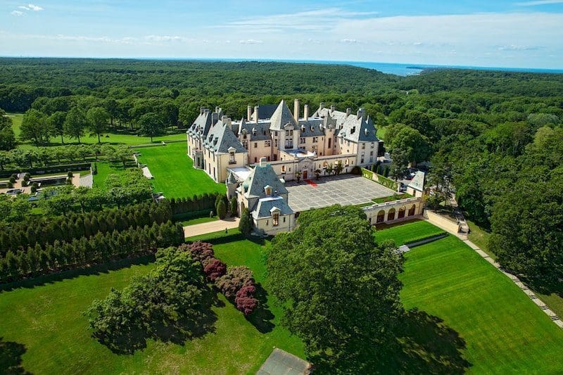 oheka castle long island aerial view