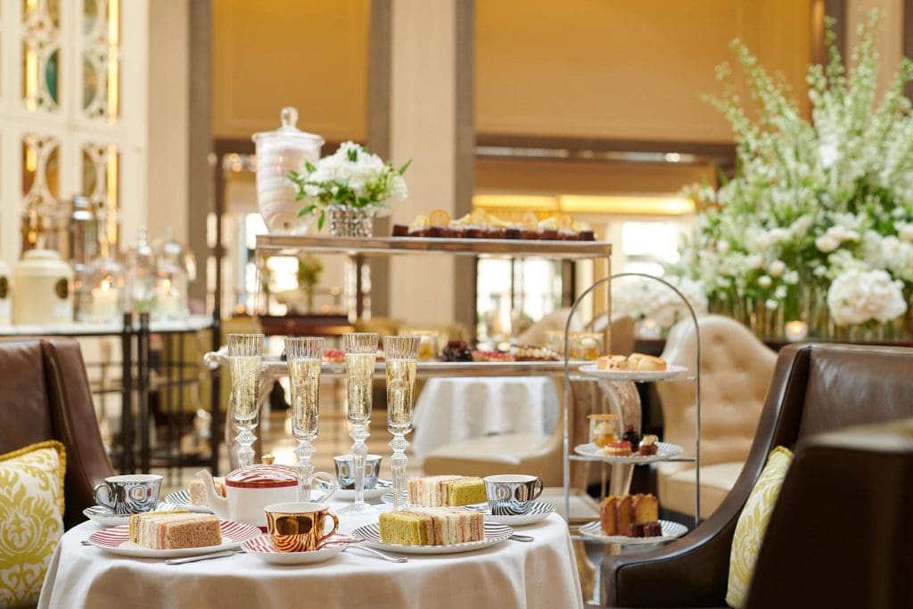 Corinthia London crystal moon lounge afernoon tea