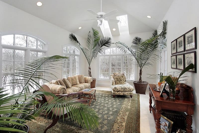 sun room in luxury home