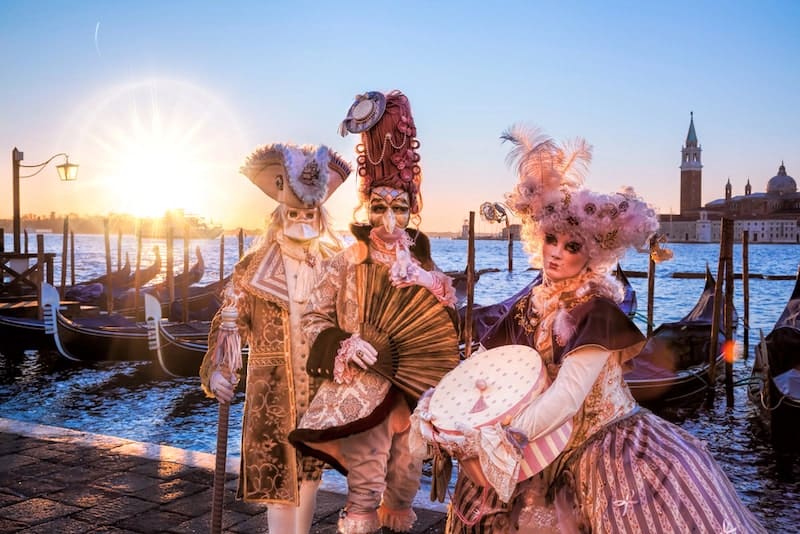 Carnival masks in Italy Festival