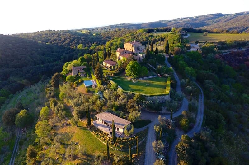 Castello di Vicarello Sky View