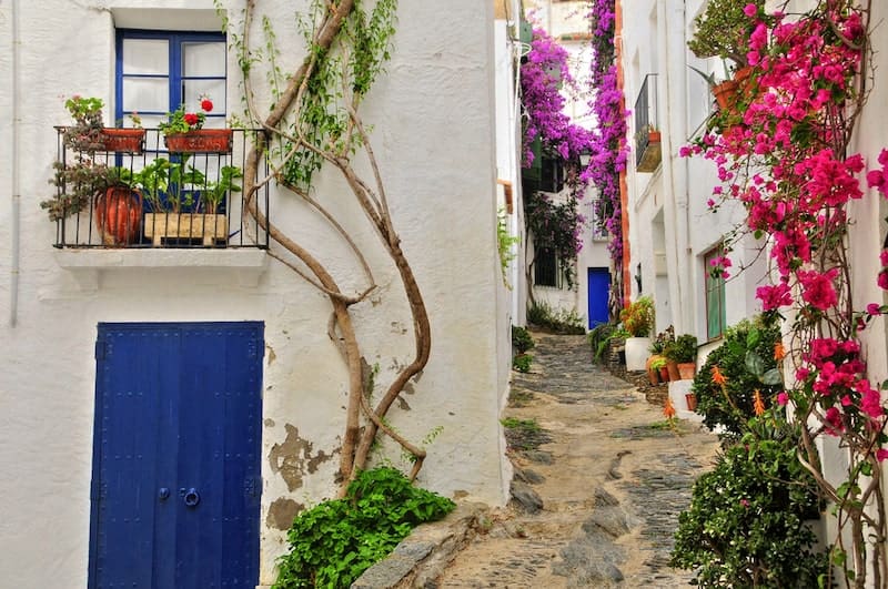 A street of Cadaques, Spain