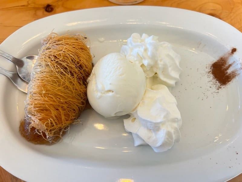 Crete Kataifi dessert